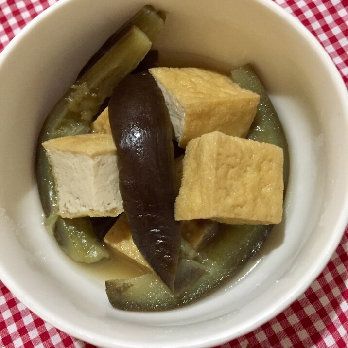 厚揚げと茄子のめんつゆ白だし煮☆おつまみにも★